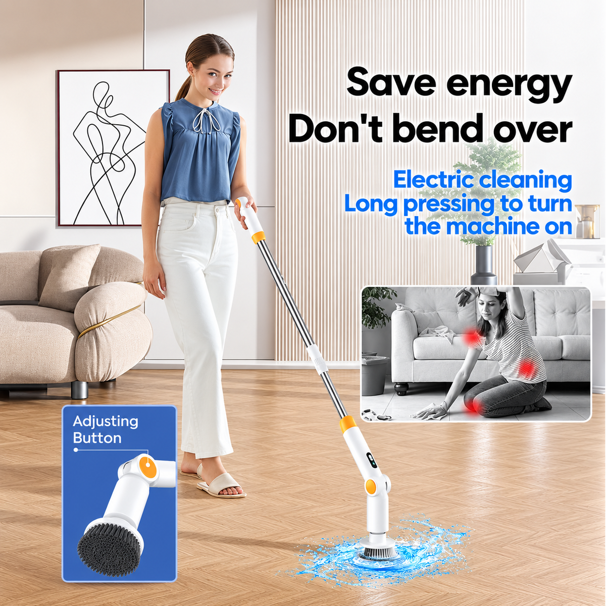 Homyto™ 8-in-1 Electric Spin Scrubber